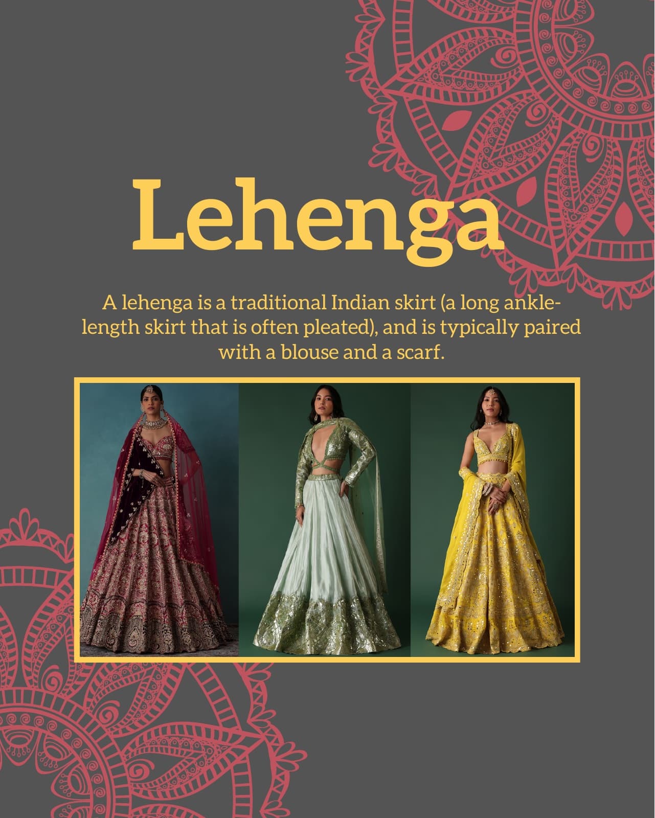 Lehenga style guide slide