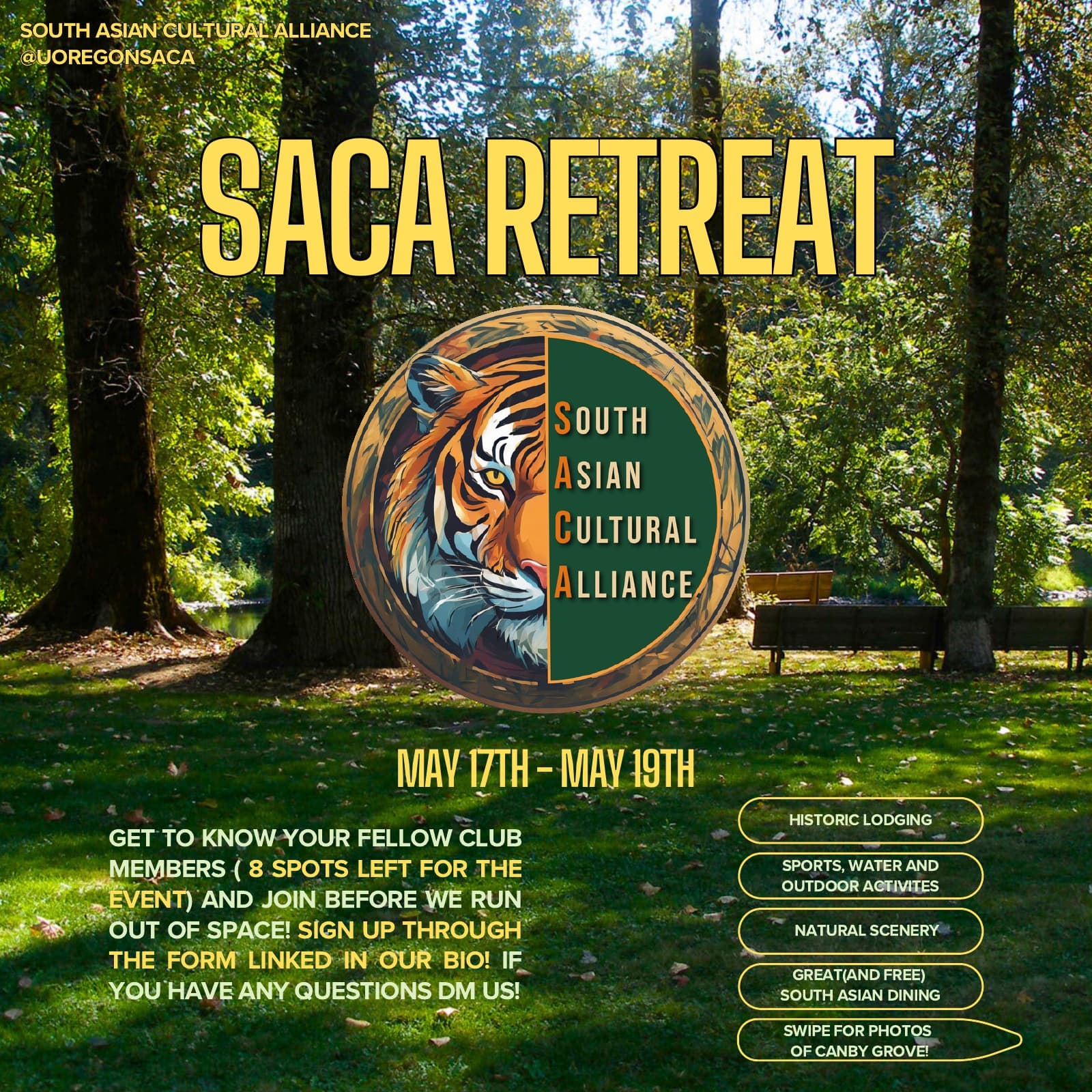 SACA retreat poster