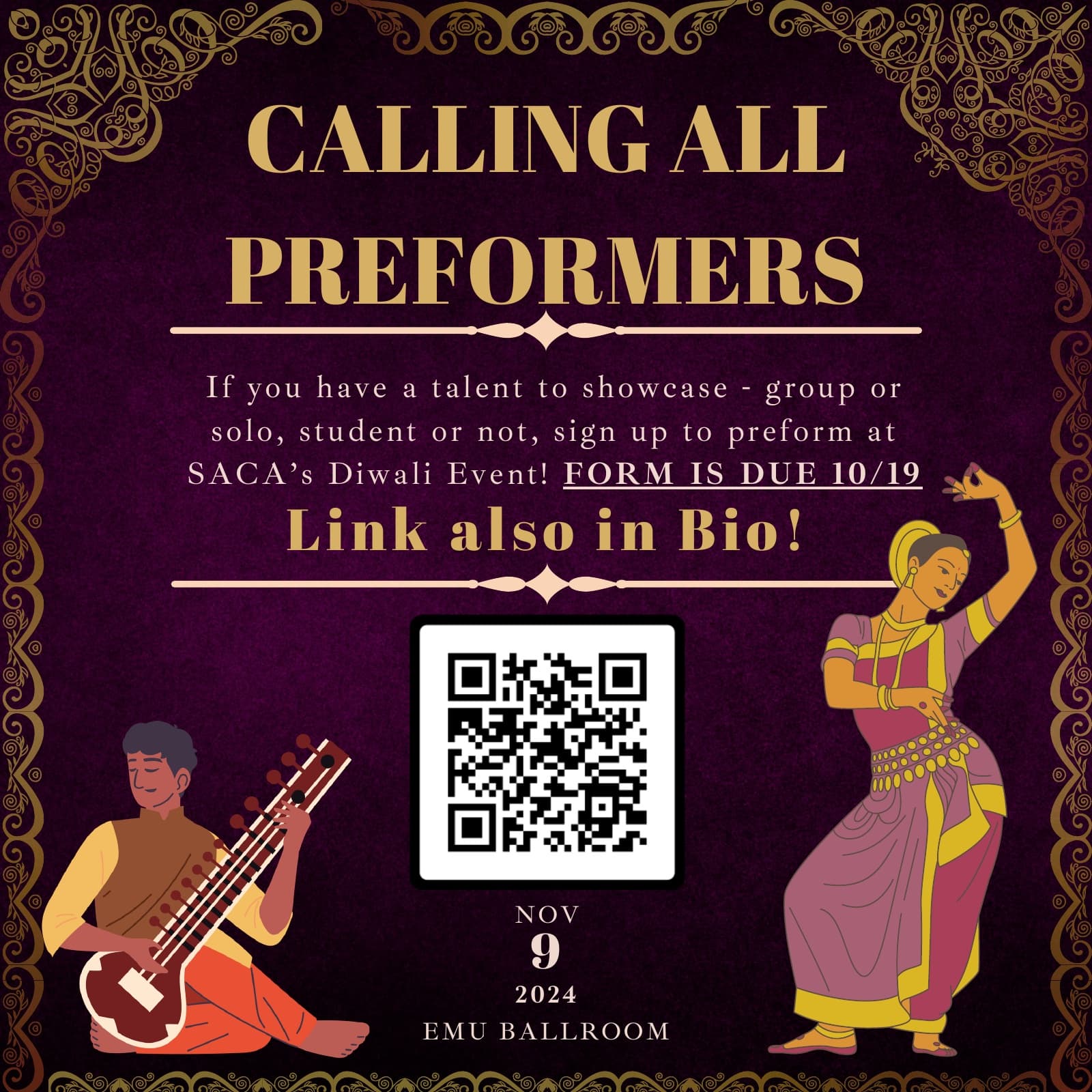 Diwali calling-all-performers post