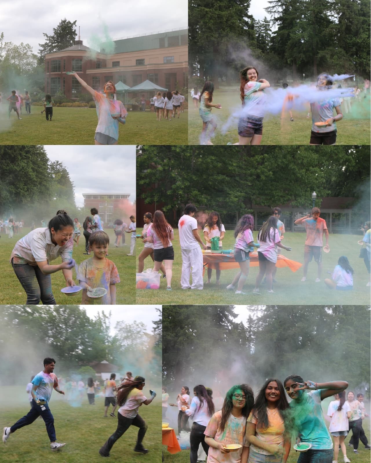 Holi photo recap, first slide